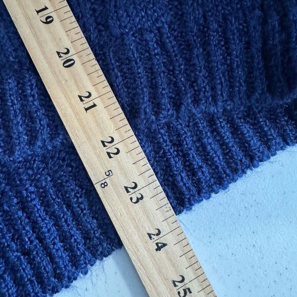 Ashley Hill Women’s Blue Button Up Sweater Vest Size Large 100% Acrylic - Picture 8 of 9